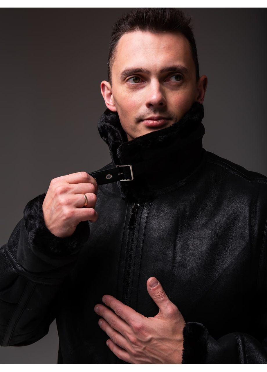 Чоловіча дублянка з штучної шкіри та хутра Vakko (365443813)