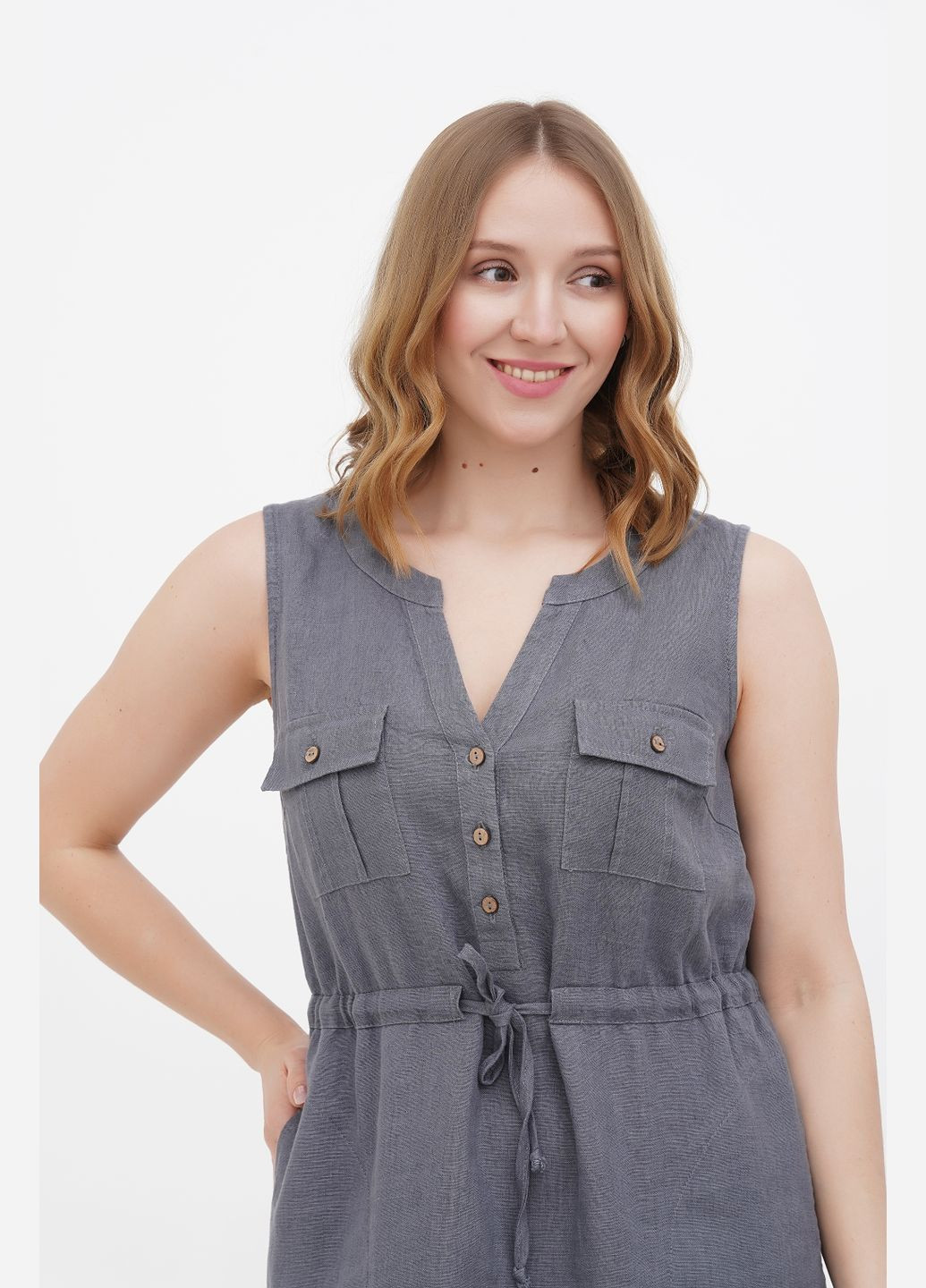 Сіра сукня вояж, р., код 0247/42/1226 ГАЛЕРЕЯ ЛЬОНУ