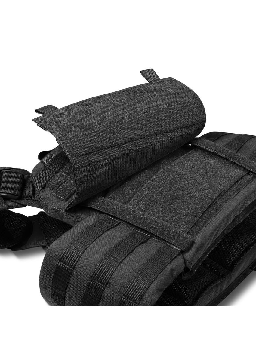 Плитоноска улучшенная (PRO) под бронеплиты 25х30 см. Черная Ukrarmor (333721847)