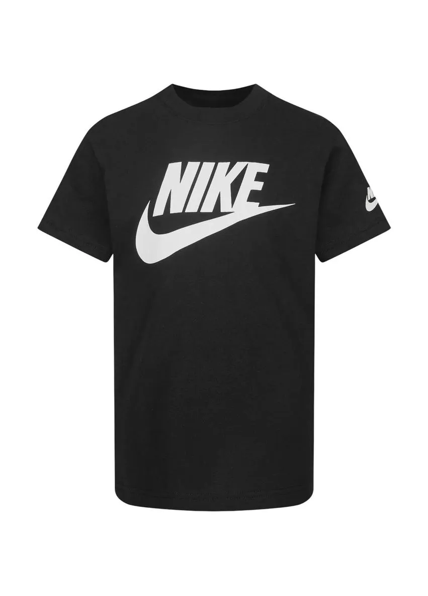 Чорна демісезонна футболка дитяча чорна 86j575-k25 Nike TODDLER FUTURA EVERGREEN