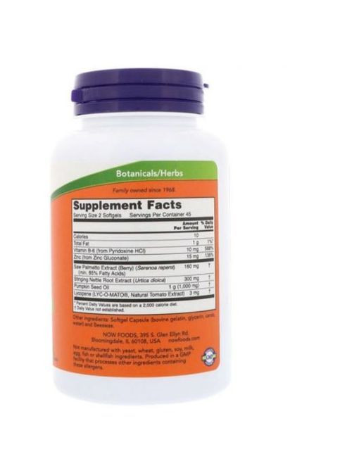 Prostate support 90 Softgels Now Foods (362418984)