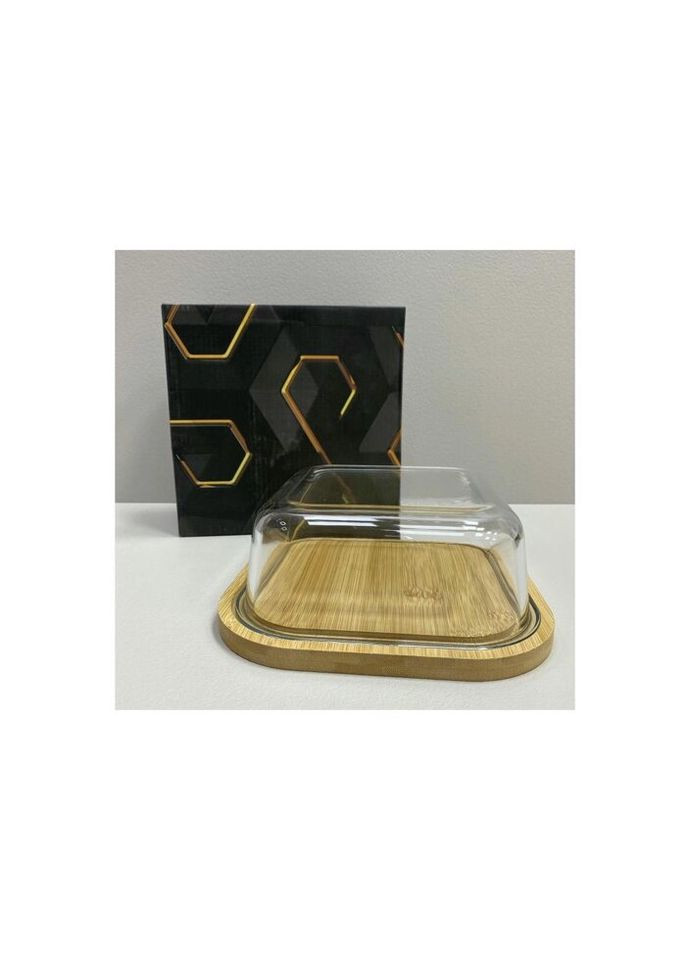 Блюдо з кришкою квадратна Бамбук 102-628 19х19х7, 5 см Olens (322030318)