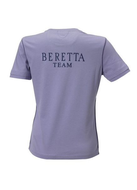 Фиолетовая всесезон футболка женская летняя с рисунком Beretta
