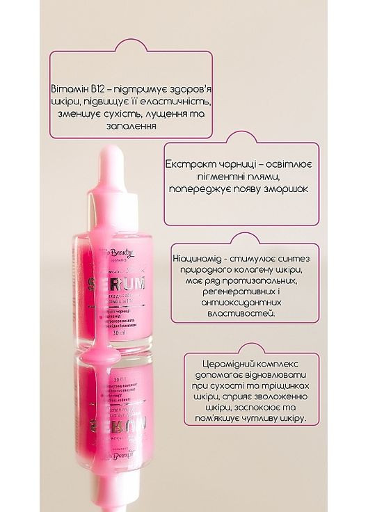 Сироватка для обличчя з вітаміном В12 30ml (1309037-143435) Top Beauty (368610644)