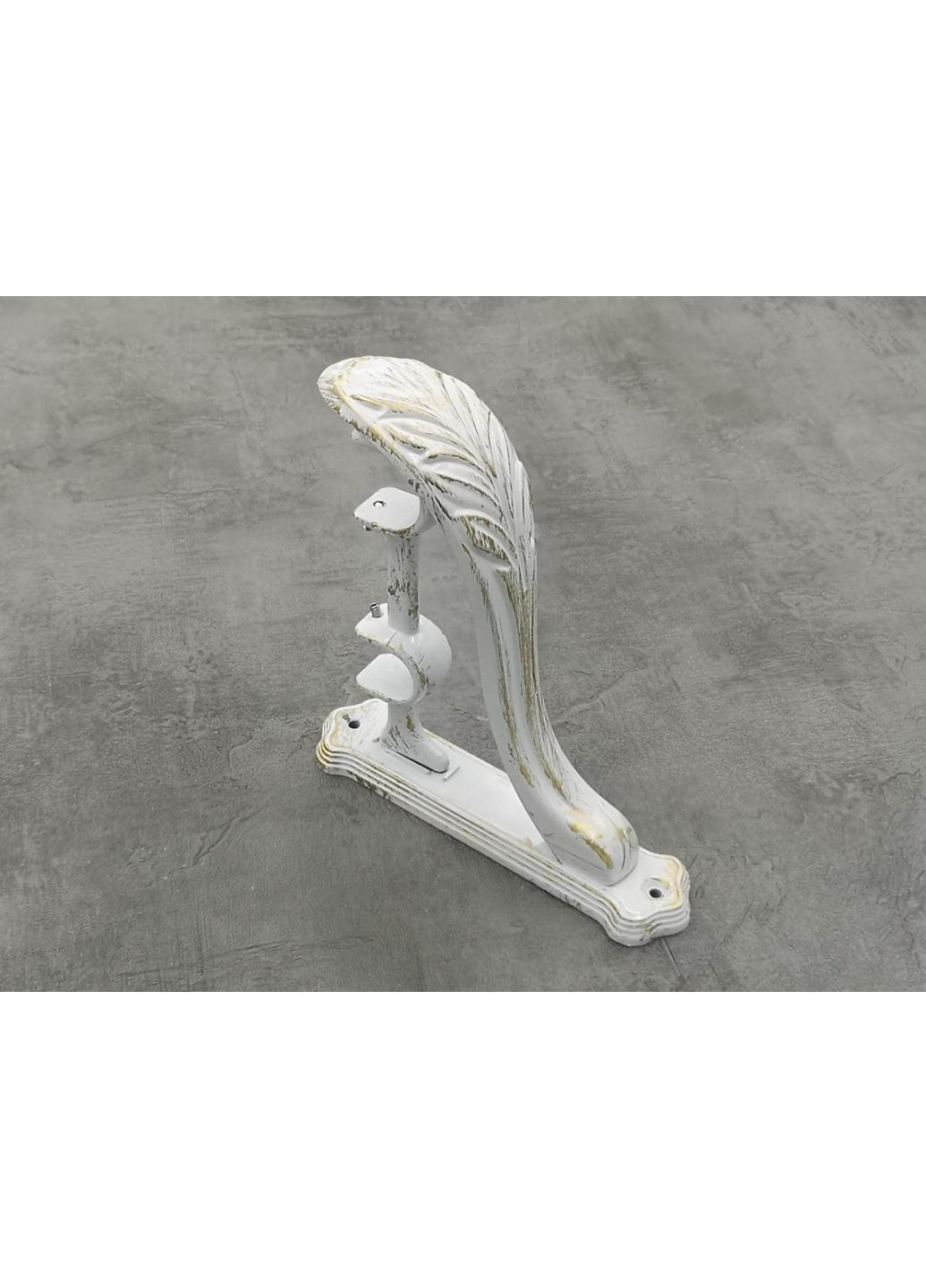 Карниз Люмієра гладка штанга подвійний ретро 25/19 мм 240 см Біле золото Quadrum (352779586)