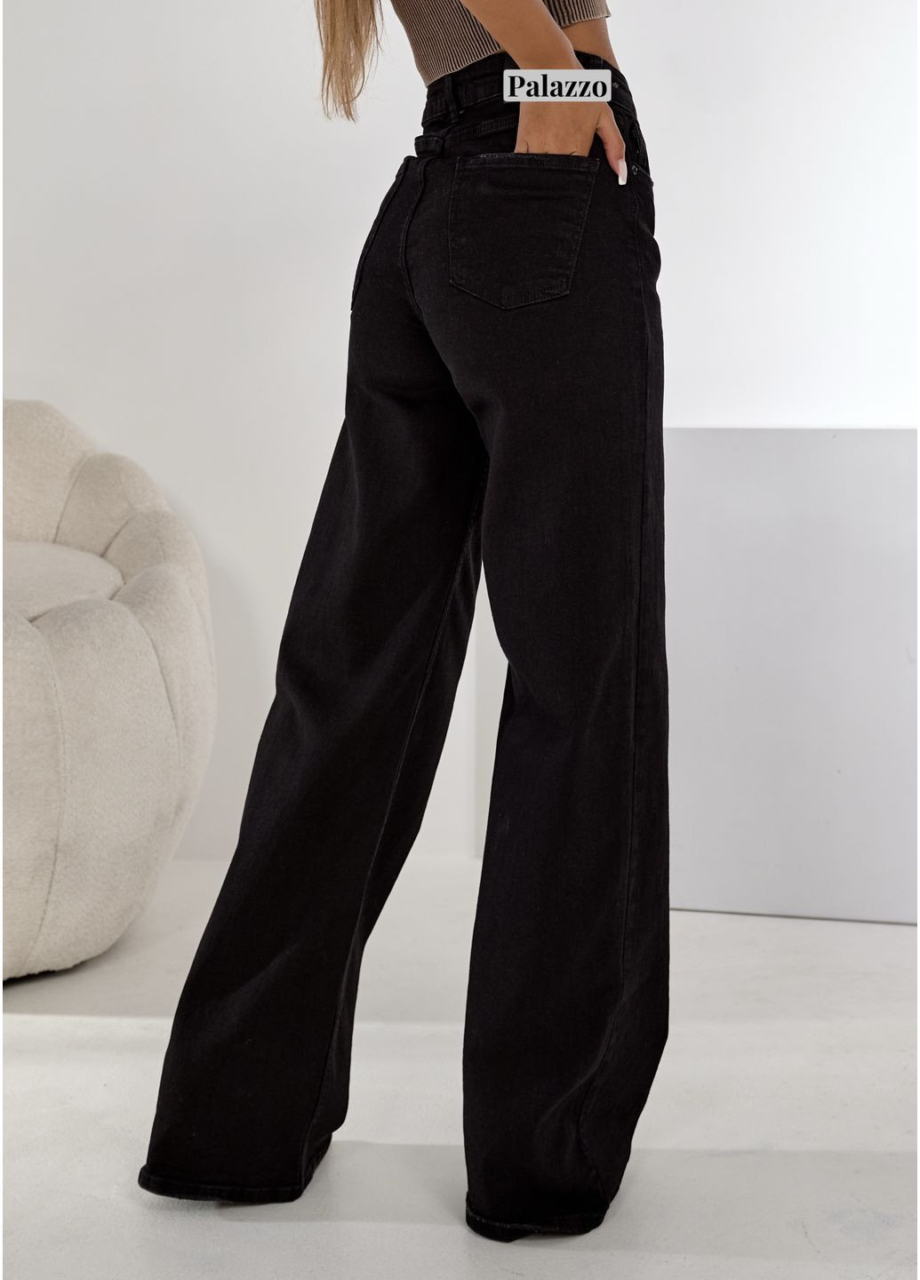 Трендовые джинсы Палаццо.Багги отменного качества No Brand - (372183645)