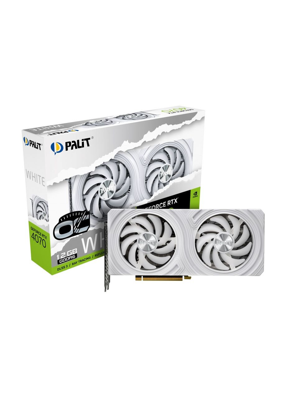 Видеокарта GF RTX 4070 12GB GDDR6 White OC (NE64070S19K91048L) Palit (314835574)