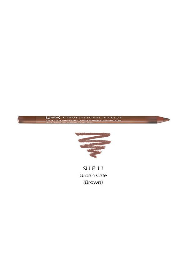 Контурний олівець для губ Slide On Lip Pencil (1,2 гр) 11 Urban Café NYX Professional Makeup (279364223)