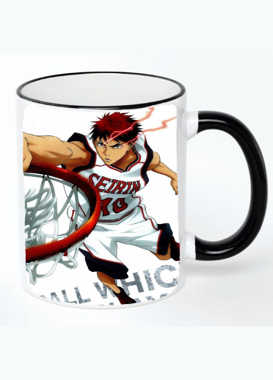 Чашка Баскетбол куроко Аніме #004 (кухоль, кружка) Біла з чорною ручкою 330 мл No Brand (322713258)