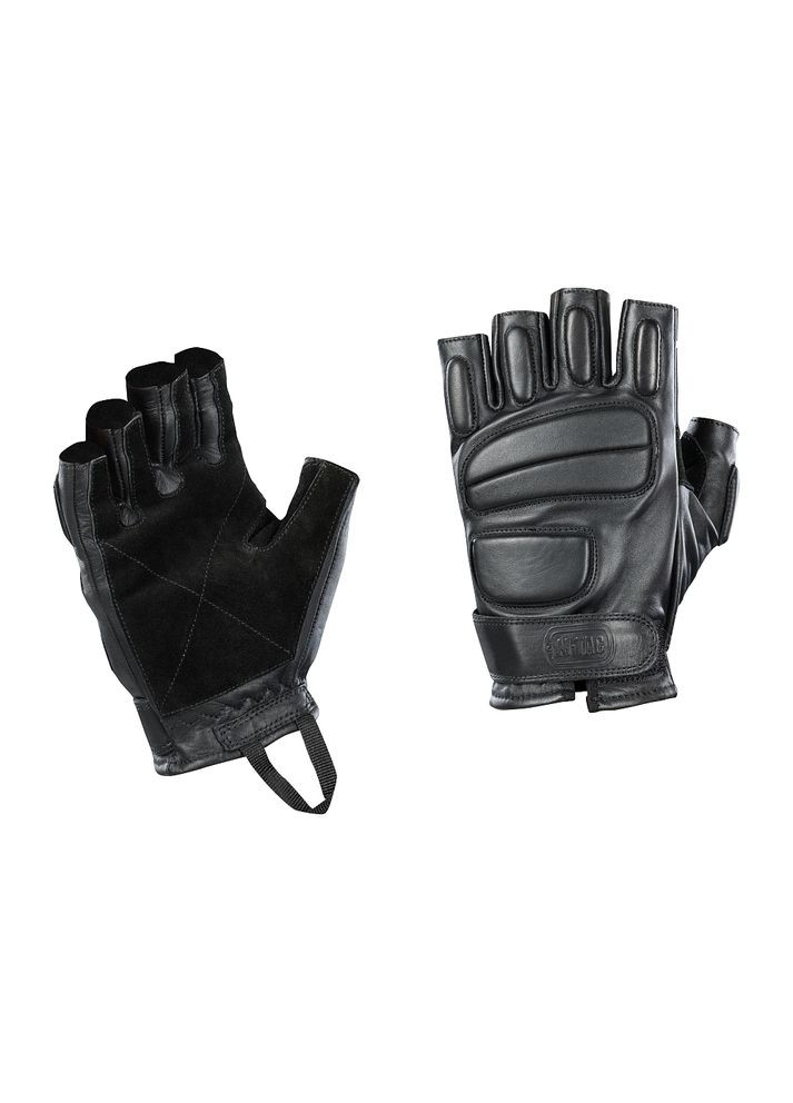 Рукавички безпалі шкіряні Assault Tactical Mk.1 Black M-TAC (315338961)