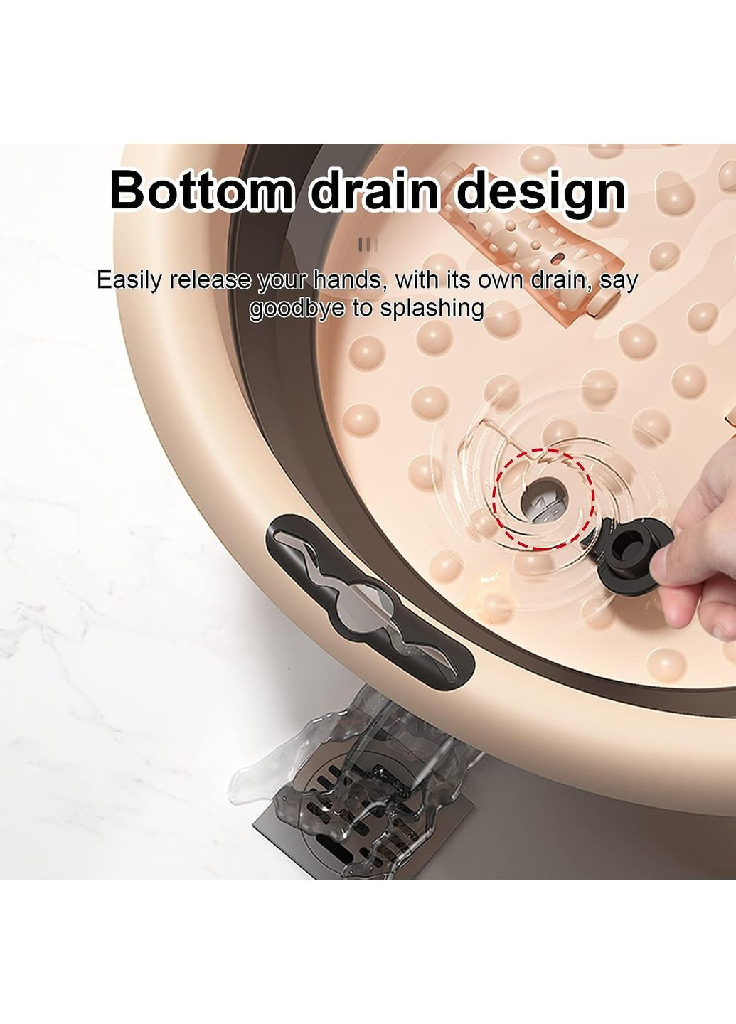 Массажная ванна для ног 50х41х42 см, для педикюра LY-64 Вeige No Brand (350349298)