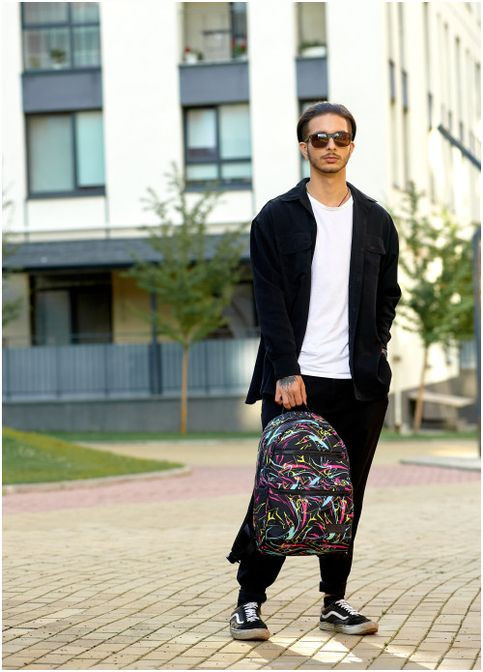 Рюкзак унисекс Zard LKT принт "ABSTRACT" (R-25058707m-VS) Sambag (302450203)