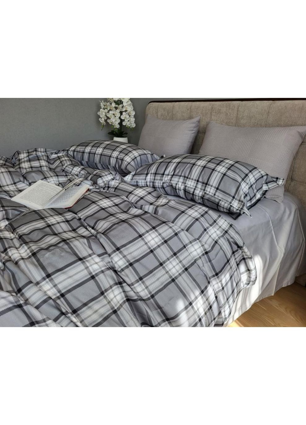 Постільна білизна EVEREST, сатин PREMIUM Евро розмір, наволочки 50/70 No Brand (363190176)