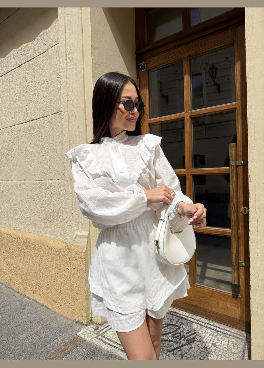 Жіночий літній костюм із шортами та сорочкою Avanti (331864284)