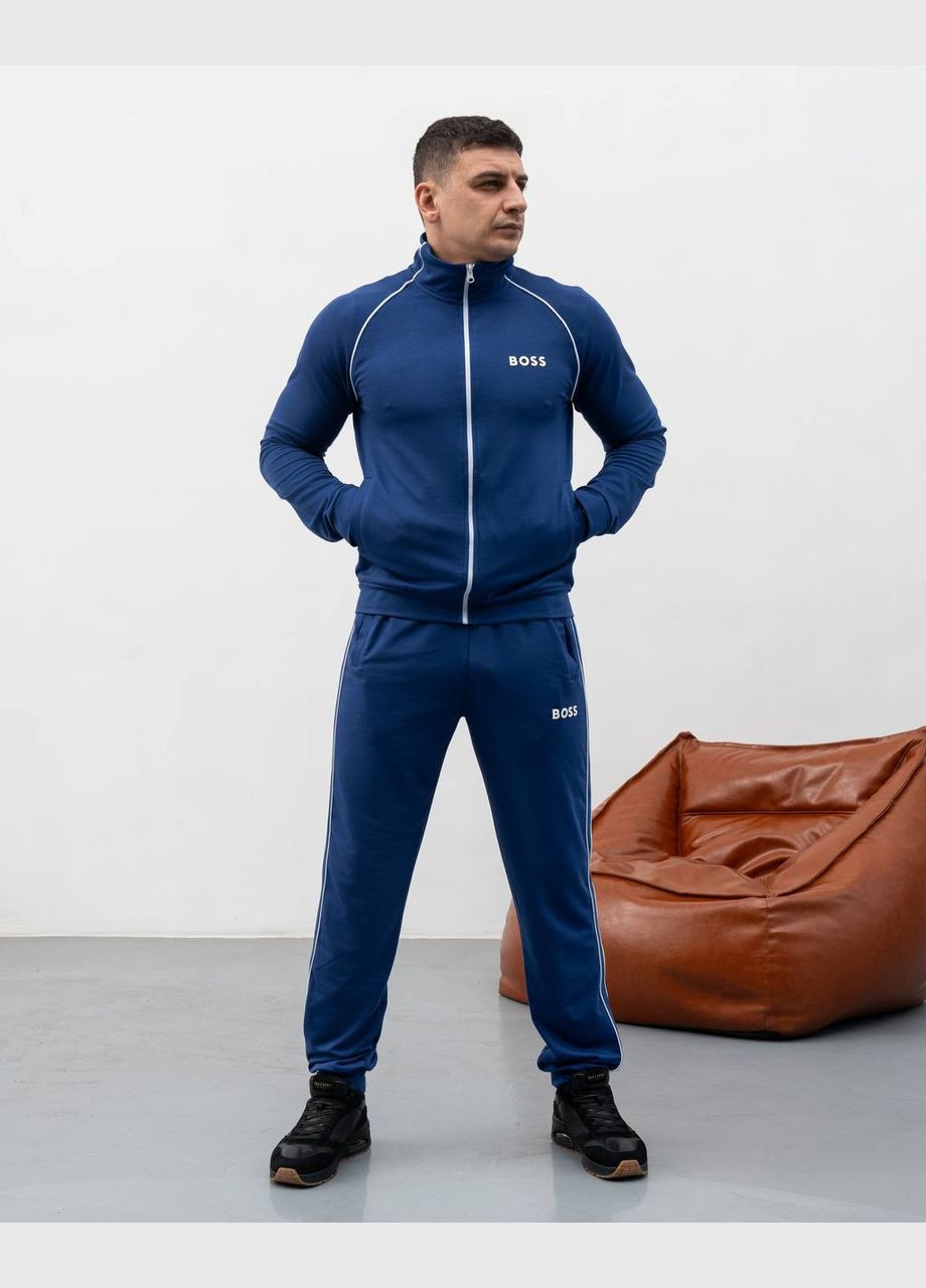 Синий демисезонный костюм турецкая двунитка высокое качество материалов и пошива No Brand