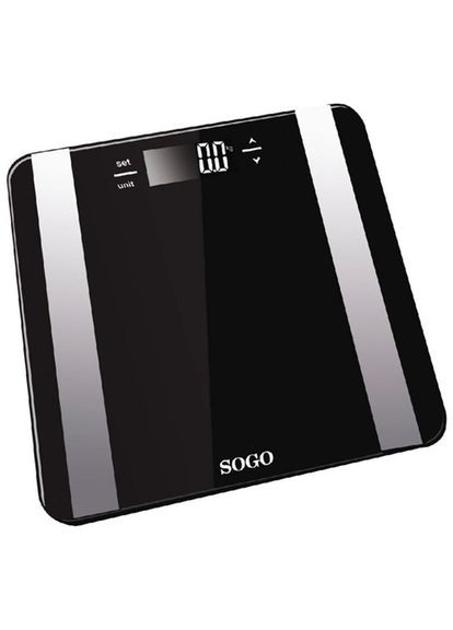 Ваги для підлоги SS-3980 150 кг чорні Sogo (364760650)