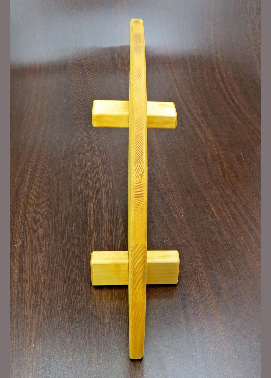 Угловая настенная полка из дерева Макорис 1 карри (УНП-101303) No Brand (328082373)