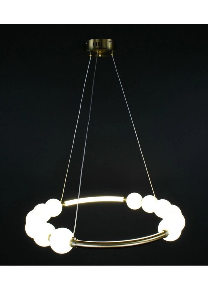 Люстра светодиодная подвесная LED светильник для квартиры на потолок лэд 27208 Латунь 25-140х62х62 см. Sunnysky (335975104)