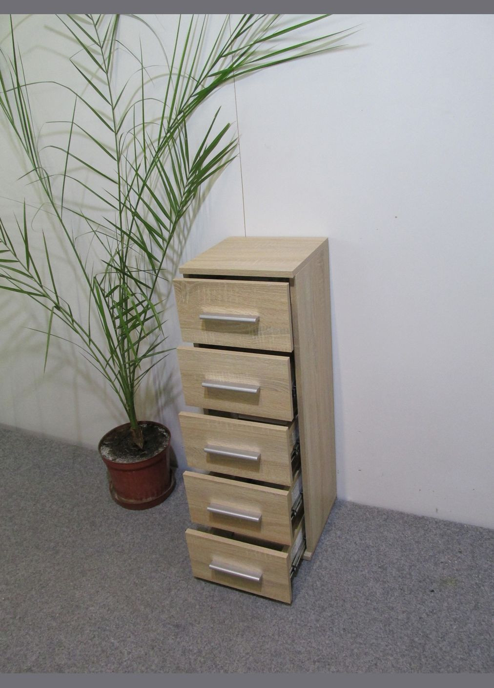 Комод 5 ящиков Джеко 300 Сонома (MZN-031017) М-ЗОН (336186646)