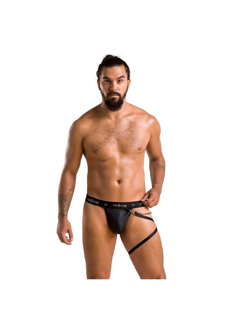 Мужские трусики танга с подвязкой 058 THONG BILL XXL/XXXL Black Passion (369951416)