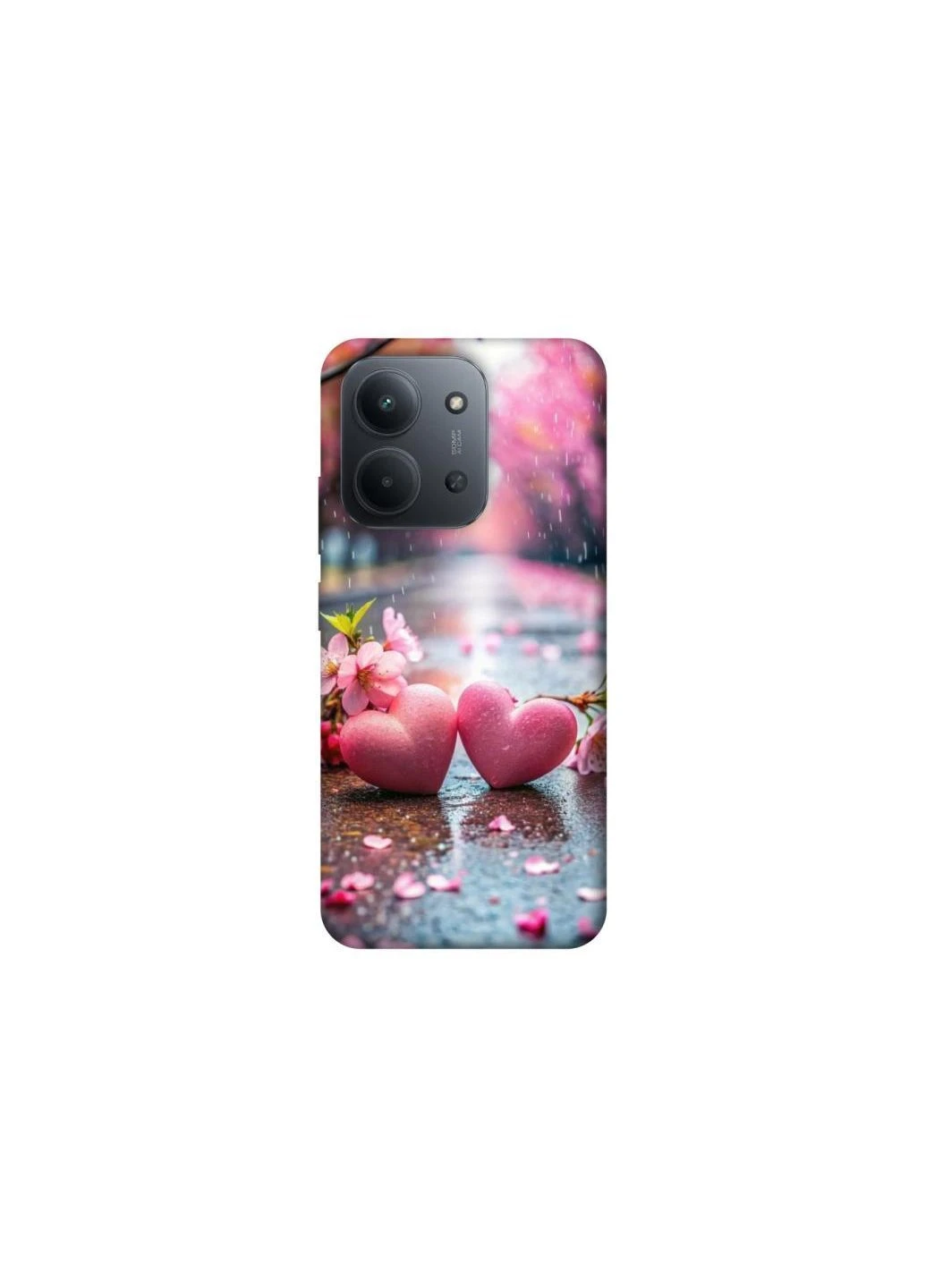 Чехол на Xiaomi Redmi 15C (EU) Pink heart Frontalka (384593389)