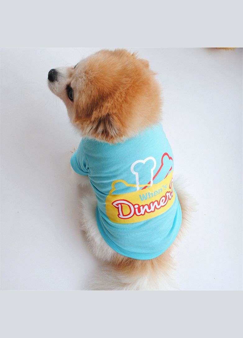 Світшот для собак Pet Style "Коли обід?" Блакитний S No Brand - (323234185)