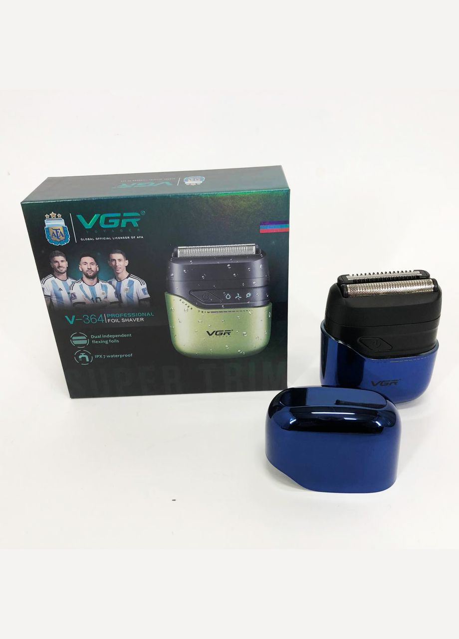 Електробритва V-364 BLUE шейвер VGR (364664343)
