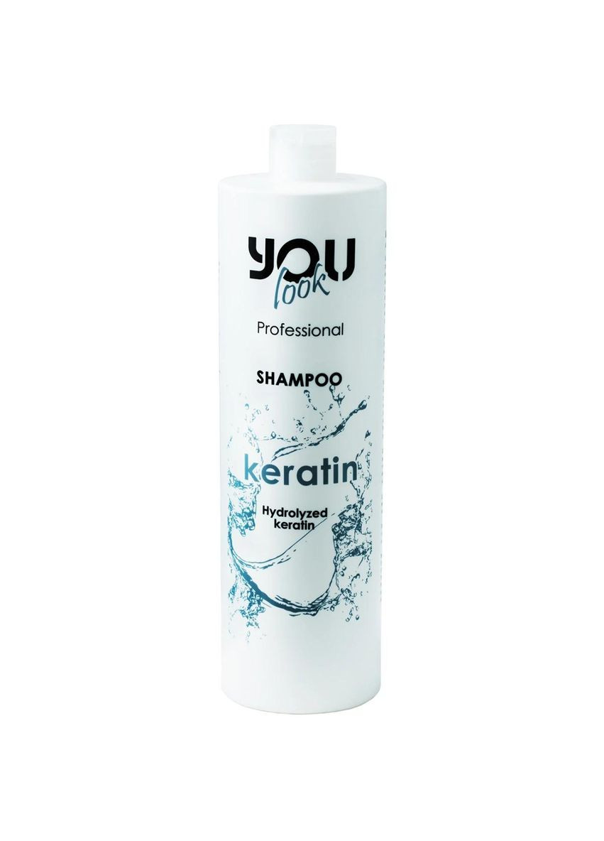 Шампунь You Look для тонкого волосся і ламкого волосся Keratin Professional Shampoo 1000 мл You look Professional (339668697)