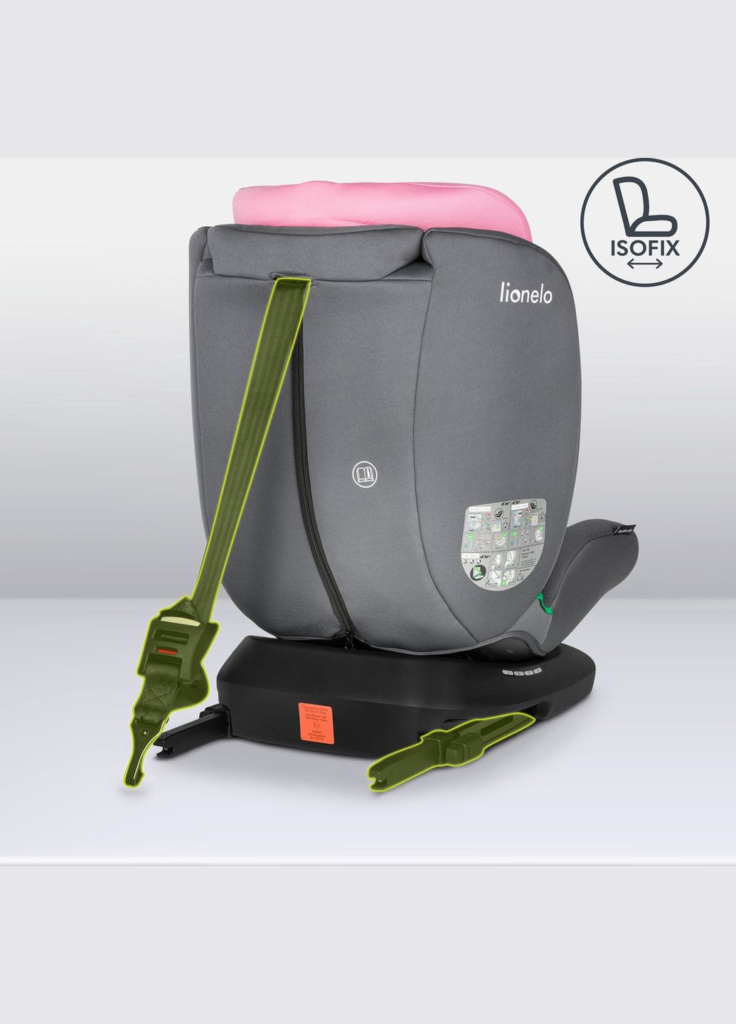 Автокрісло Bastiaan i-Size Pink Baby, рожеве Lionelo LO-BASTIAAN I-SIZE PINK BABY (328400726)