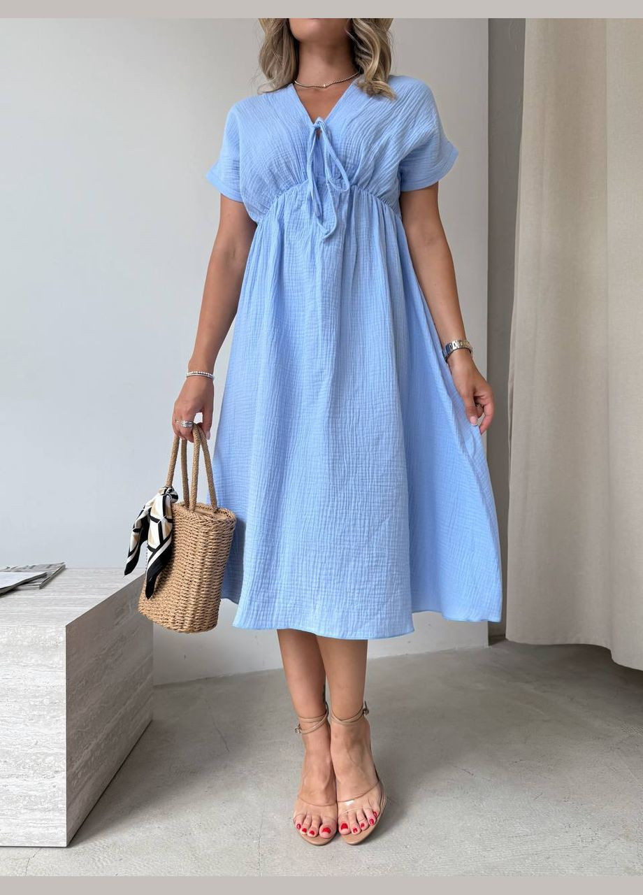 Голубое платье No Brand