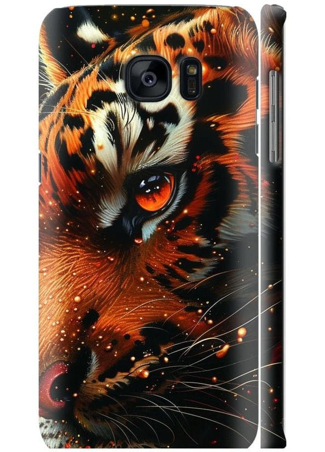 3D пластиковий матовий чохол 'Tiger' для Endorphone Samsung Galaxy S7 Edge G935F (285768541)