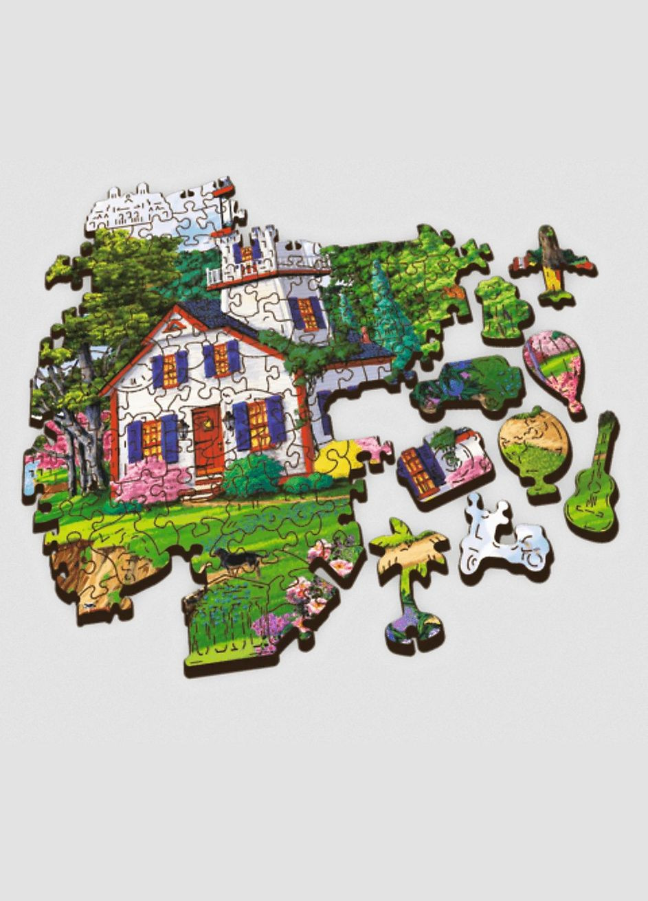 Пазлы фигурные из дерева Пристань летом 500 + 1 элементов Trefl (317186936)