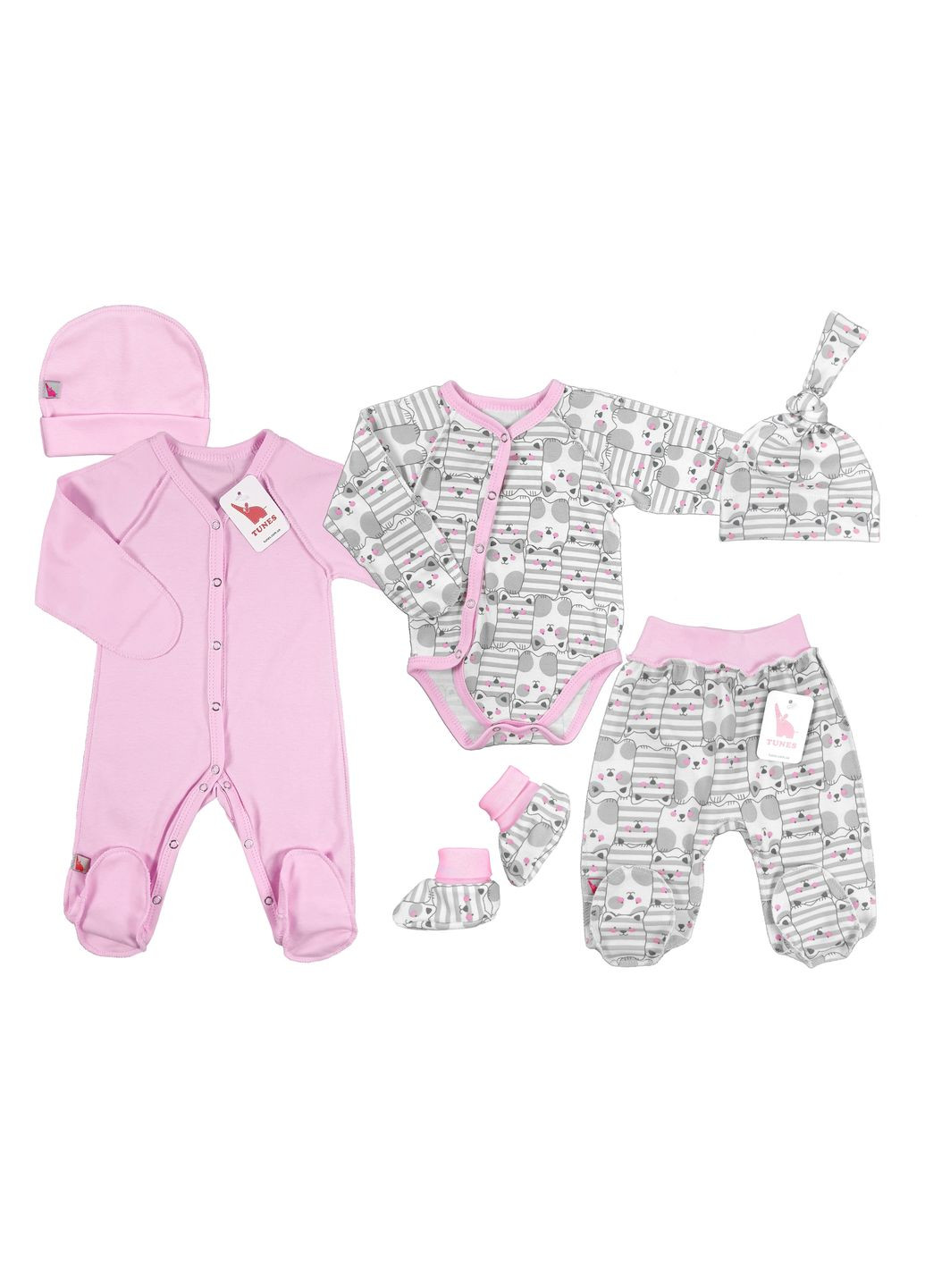 Комбінований комплект для дівчинки 6 в 1 cat Tunes