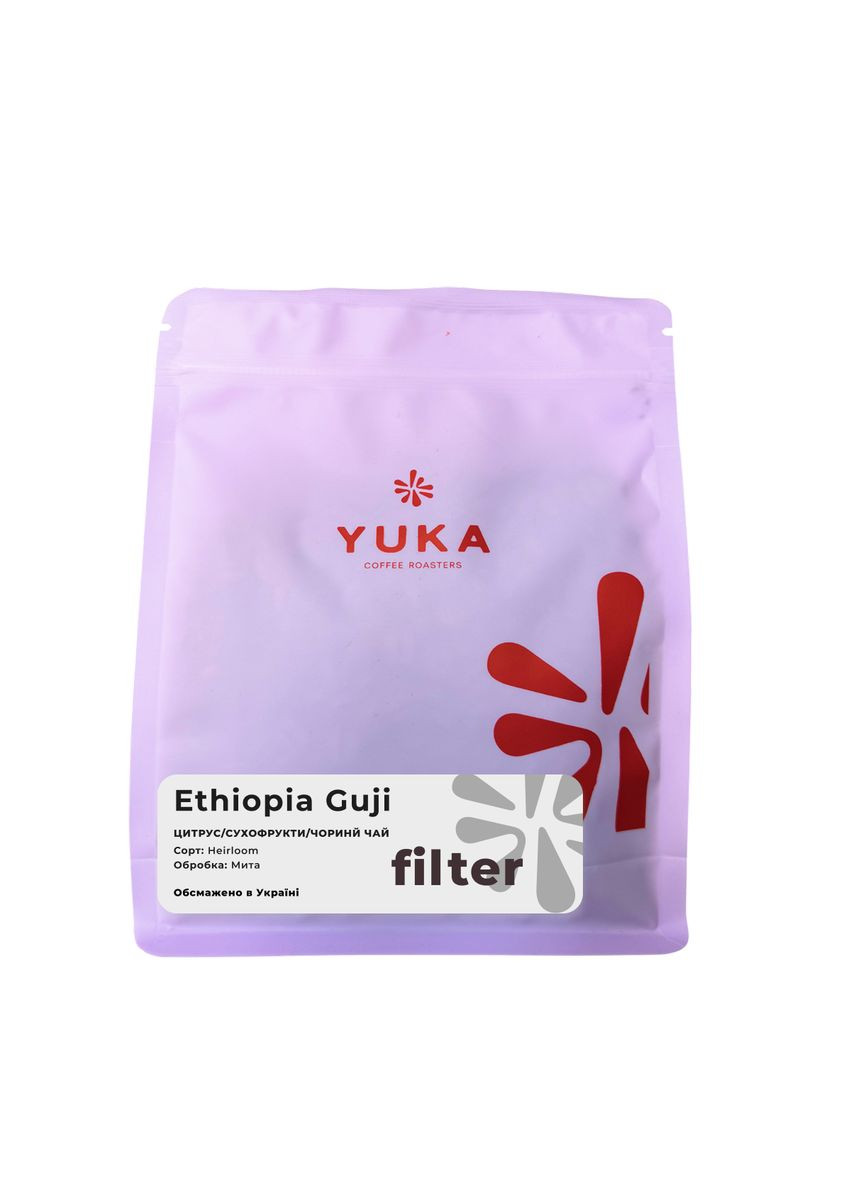 Кава в зернах Yuka Coffee Roastery Guji Ефіопія 250 г Yuka Coffee Roasters (360554877)