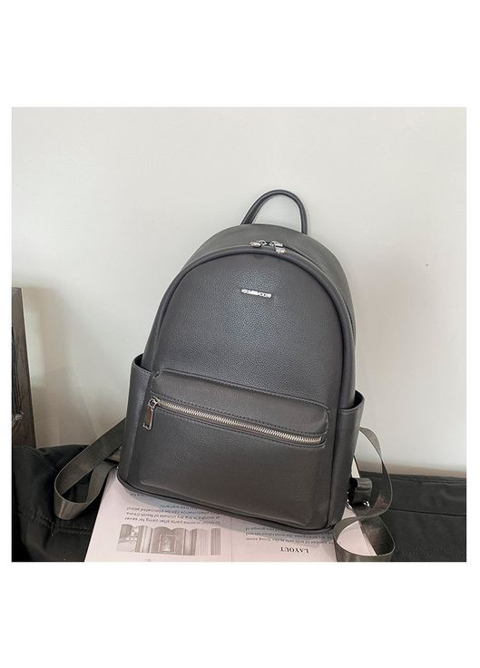 Простой сплошной рюкзак серый КиП (314083806)