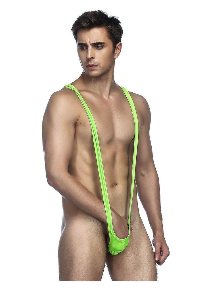 Бікіні чоловічі на підтяжках Hot Green Underwear зелені Star Night (347315325)