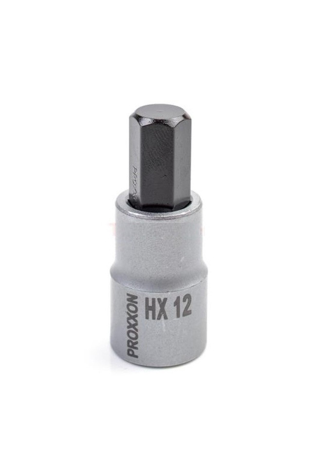 Накидна головка HEX12 (1/2", 55 мм) 6гранна з насадкою HEX (22031) Proxxon (294335649)