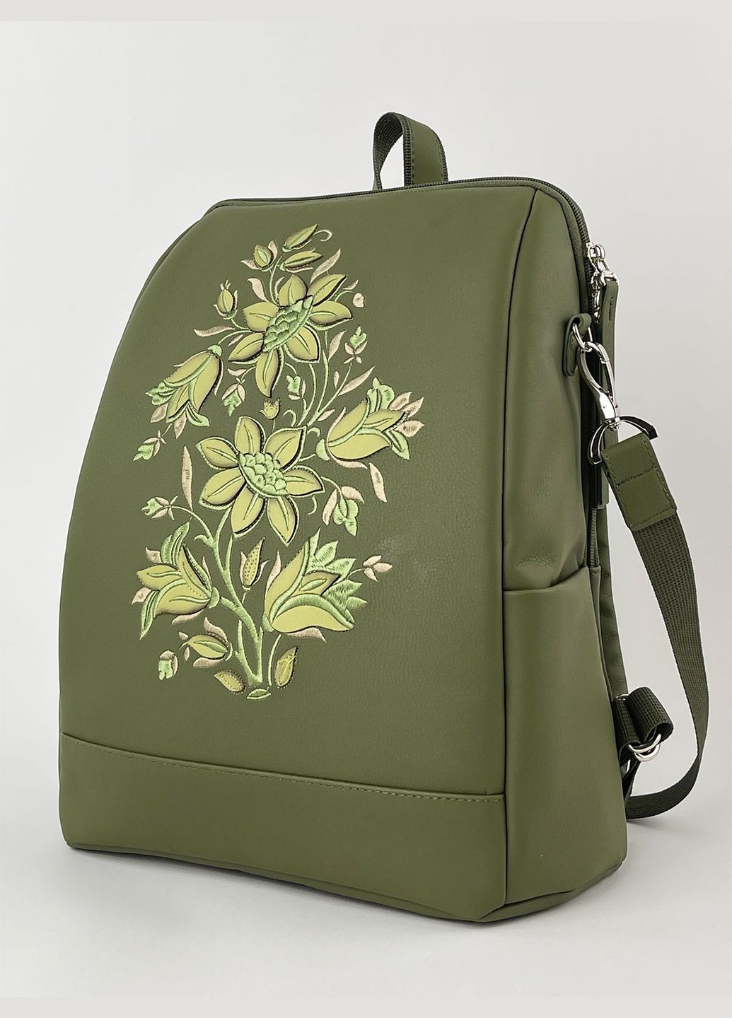 Рюкзак з відділенням для ноутбука 240019 оливковий Alba Soboni міський (280930828)