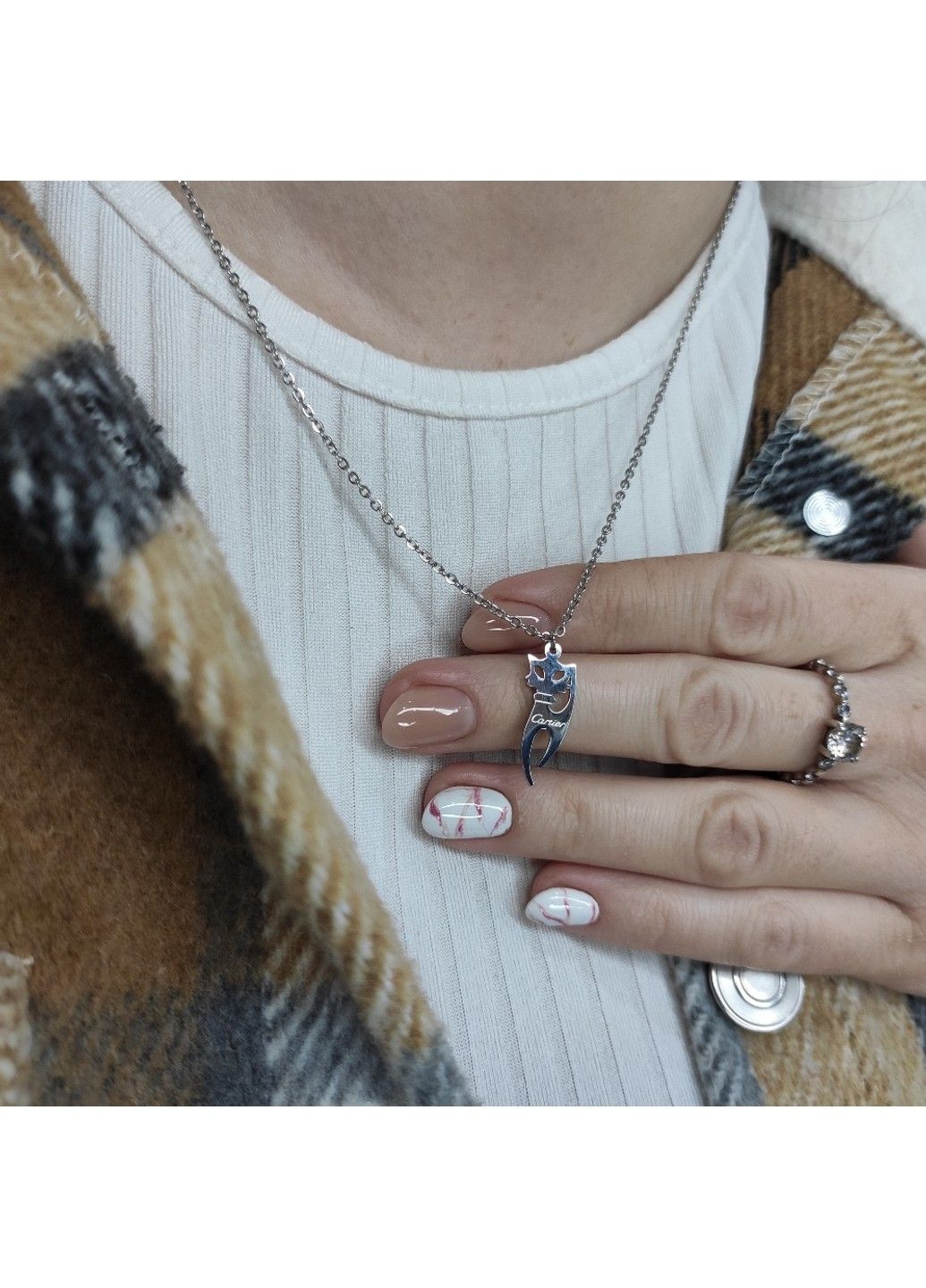 Жіноча підвіска із нержавіючої медичної сталі PSw-115 No Brand (299340082)