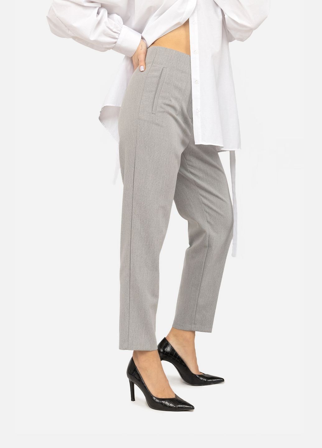Штани завужені жіночі колір сірий ЦБ-00259113 Karol (322220878)