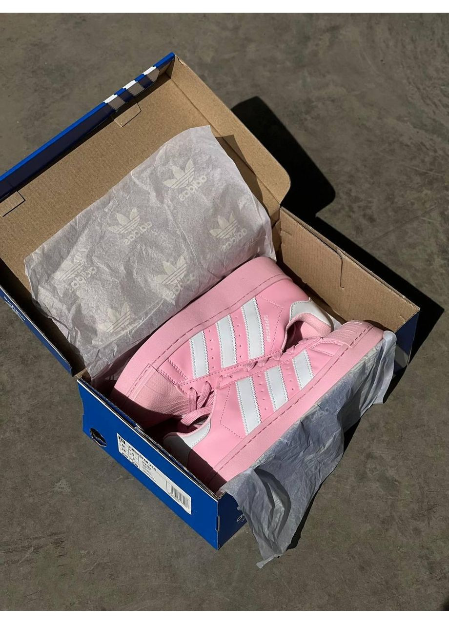 КРОССОВКИ ЖЕНСКИЕ ADIDAS SUPERSTAR PLATFORM PINK АДИДАС СУПЕРСТАР No Brand розовые демисезоны (368867690)