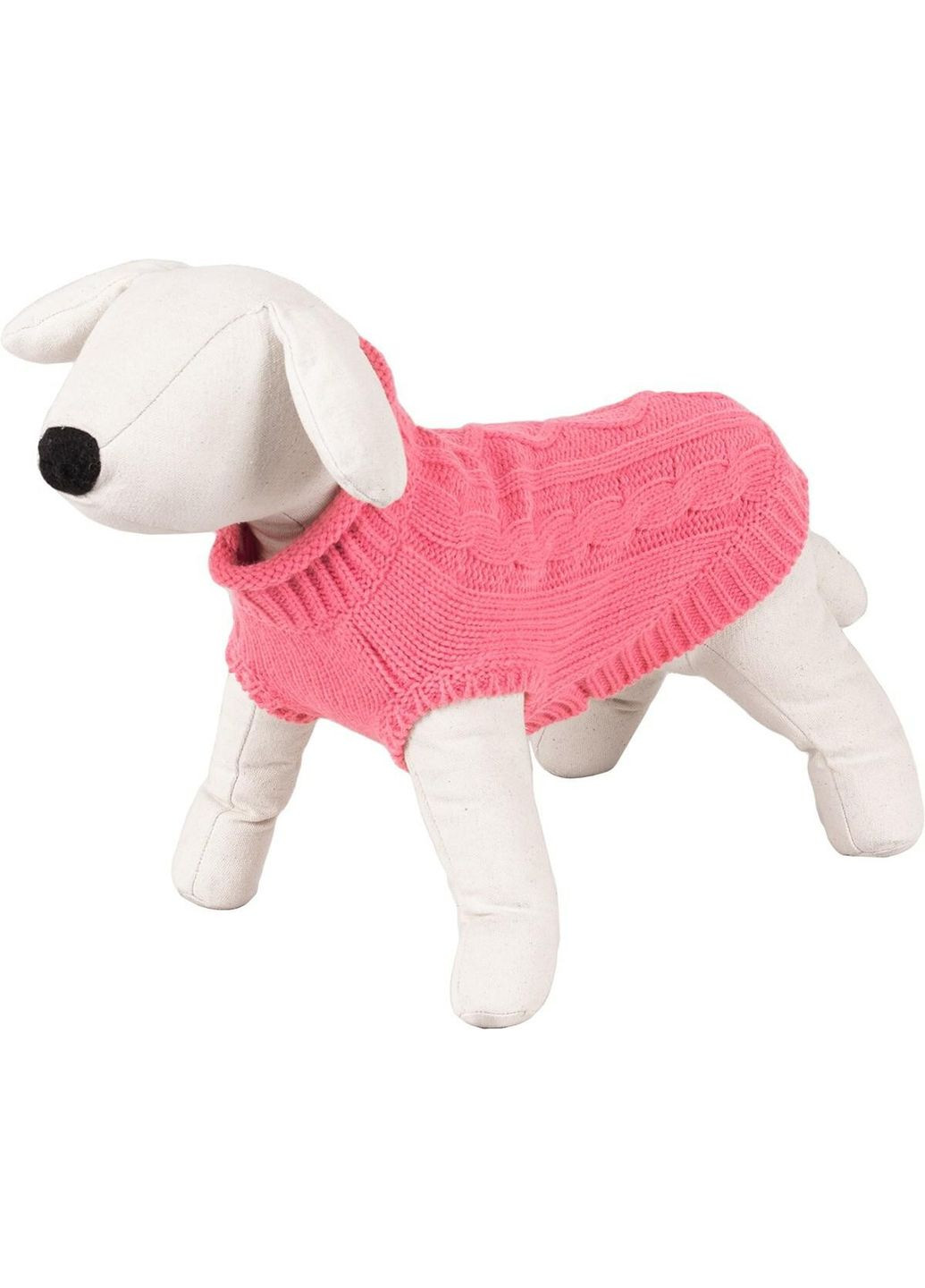 Вязаный свитер для собак, розовый, L, 35см Happet (357074886)