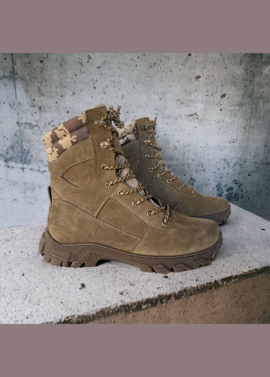 Чоловічі Тактичні Демісезонні Берці. 36-49р Койот. Натуральна гідрофобна шкіра! DSDM-1021 No Brand (301148058)