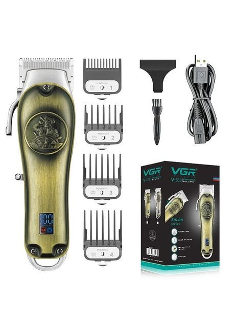 Машинка профессиональная беспроводная для стрижения волос V658 Pro+4 VGR (312486097)