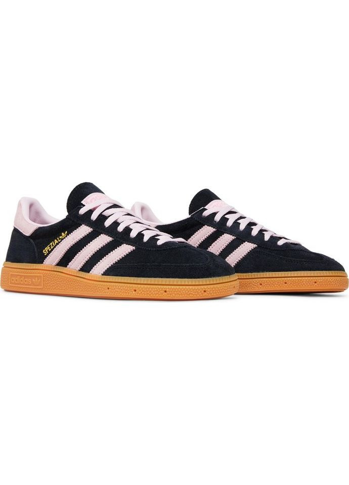 Чорні кросівки handball spezial core black clear pink gum - ie5897 No Brand