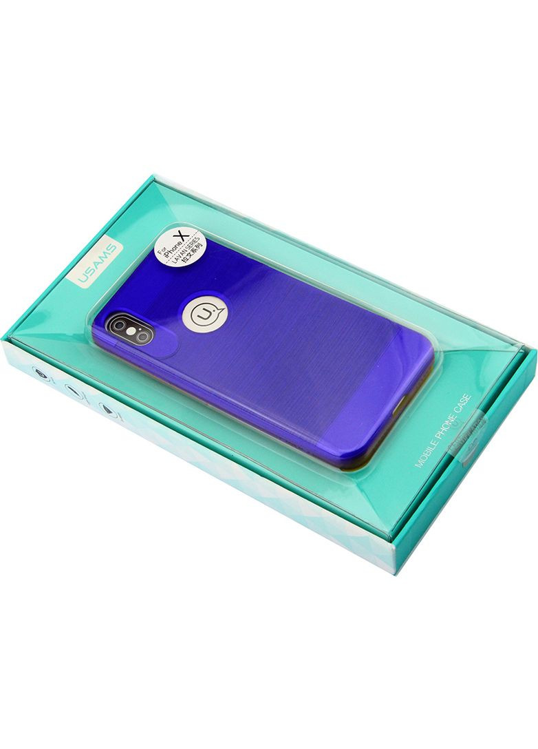Чехолнакладка Apple iPhone X Blue USAMS (301783443)
