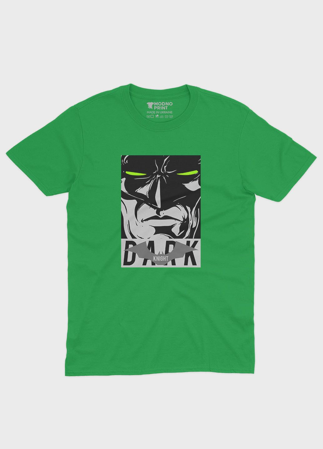 Зеленая демисезонная футболка для девочки с принтом супергероя - бэтмен (ts001-1-keg-006-003-029-g) Modno