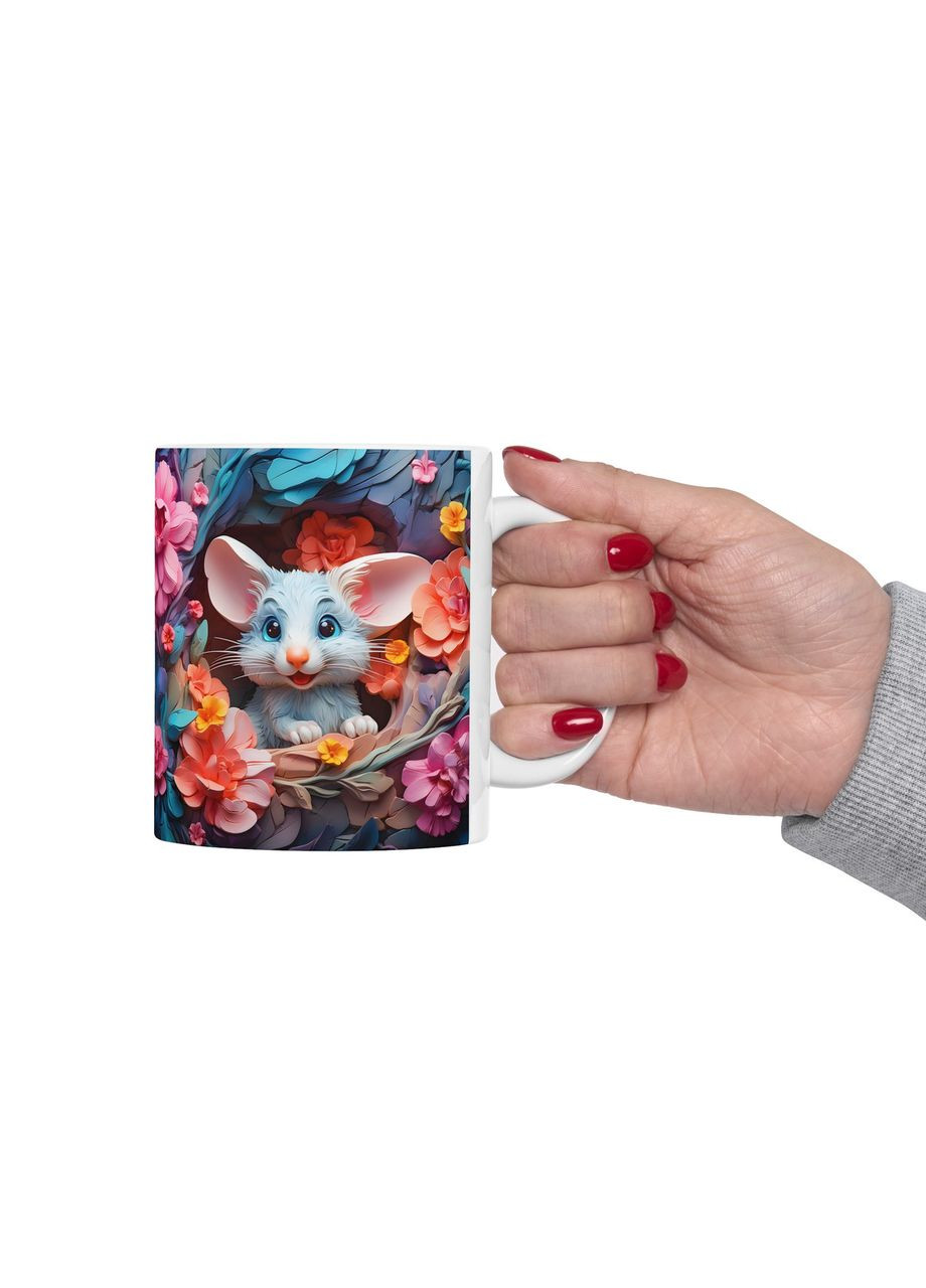 Керамическая чашка с дизайном "Мышонок" No Brand (368671873)
