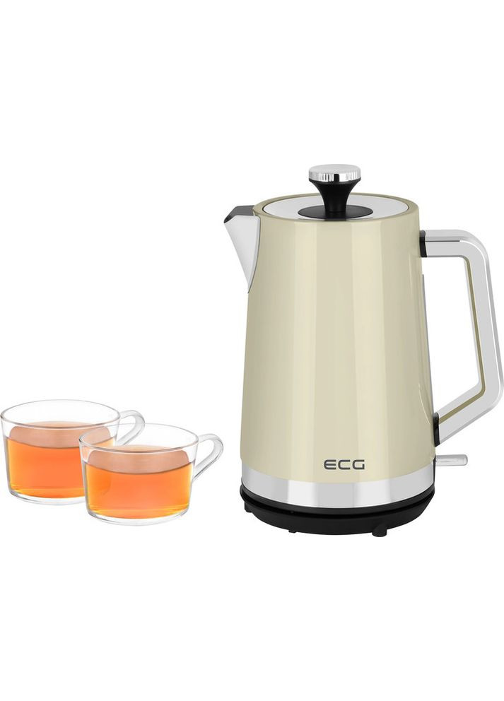 Електрочайник EСG RK 1766 Vintage Vanilla 1.7 л бежевий ECG (364835907)
