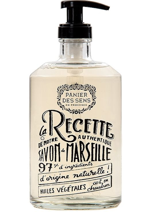 Стеклянная бутылка - Марсельское жидкое мыло "Роза" Liquid Marseille Soap 500ml (879910-31398022) Panier des Sens (368856444)